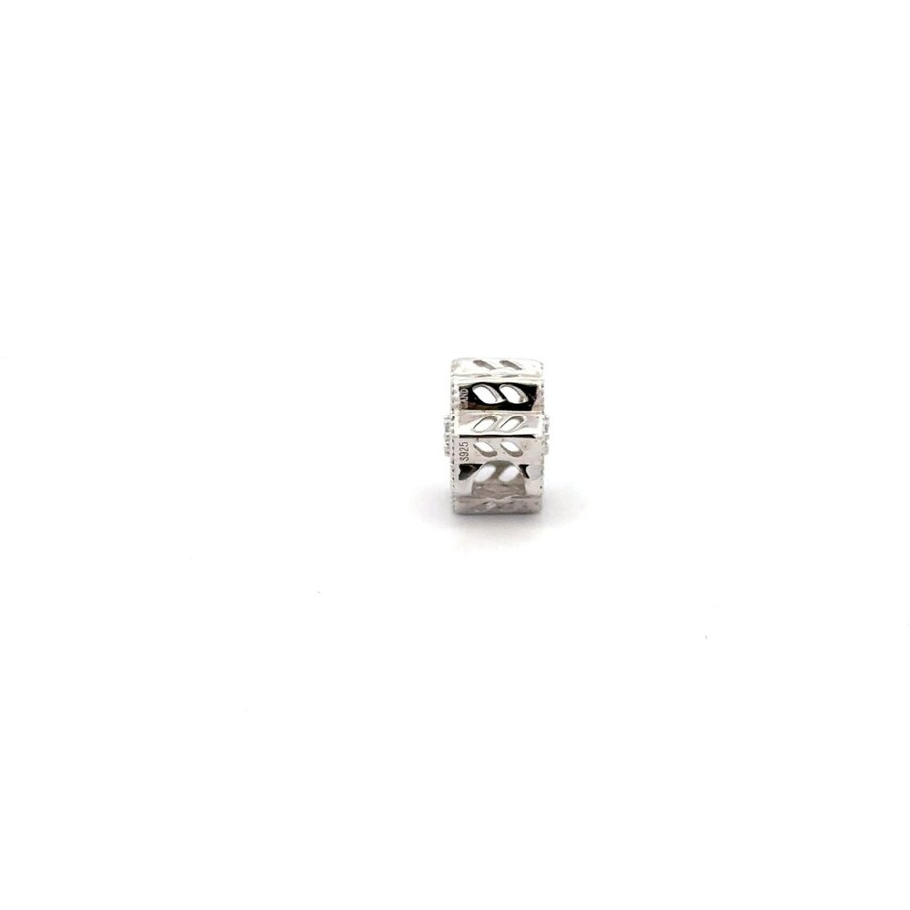 925 Sterling Silver Charm Bead Round Holiday Christmas For Charm Bracelet - Picture 5 of 5